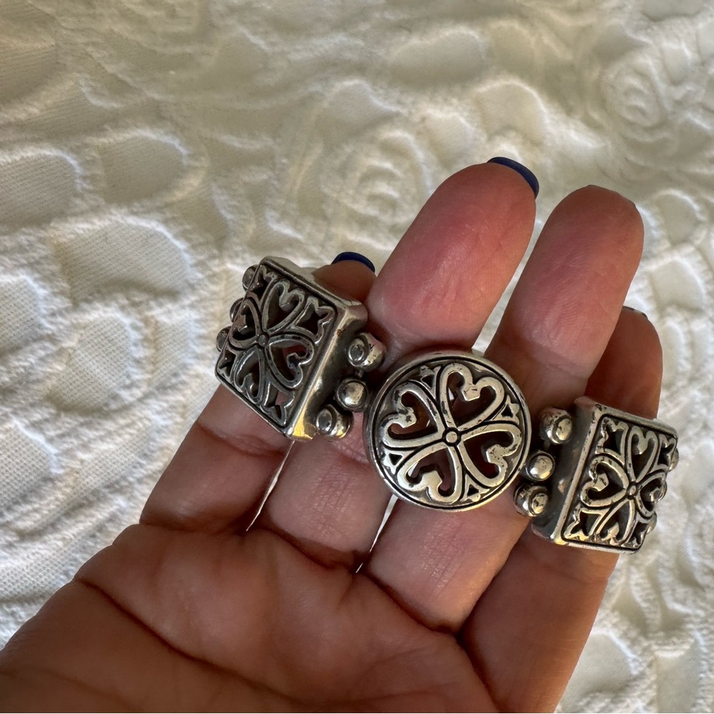 Brighton Chunky Filigree Silver Bracelet